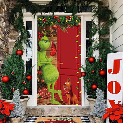 Christmas Front Door Decorations – Cute & Funny Door Cover for Festive Cheer