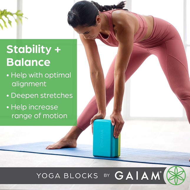 Yoga Block – Non-Slip EVA Foam, Supportive, Latex-Free, Soft & Durable