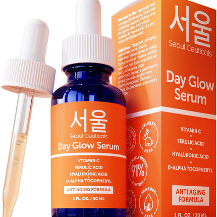 Korean Vitamin C Serum 20% – Hyaluronic Acid & CE Ferulic Acid, Anti-Aging
