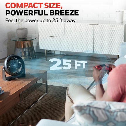 TurboForce Air Circulator HT900 Small Tabletop Fan with 3 Speed Settings