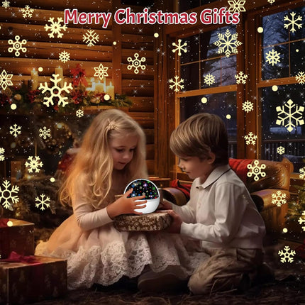 Christmas Snowflake Projector Night Light – Indoor Star Projector for Kids’ Room Decor
