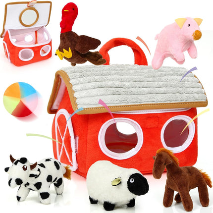 Montessori Sensory Farm Toy Set for Babies 6–12 Months – Soft & Musical