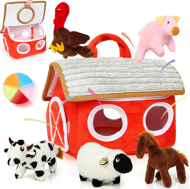 Montessori Sensory Farm Toy Set for Babies 6–12 Months – Soft & Musical