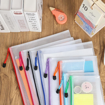 30 Pcs Mesh Zipper Pouch Bags 8 Sizes Waterproof Travel Storage Organizer