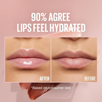 Lifter Gloss Hydrating Lip Gloss with Hyaluronic Acid, Ice Pink Neutral, 0.18oz