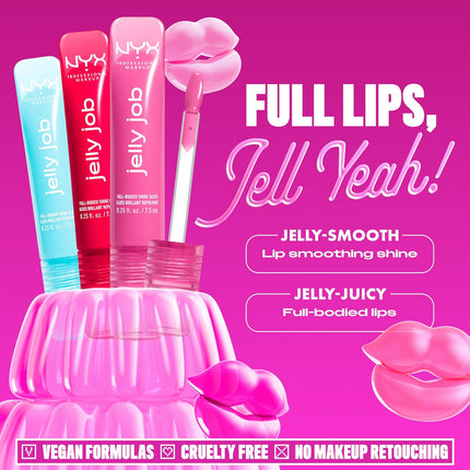 MAKEUP Jelly Job Lip Gloss – Full-Bodied, Hyper-Glossy, Spice Brown