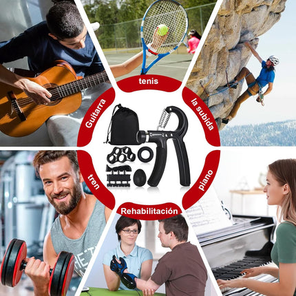 Grip Strength Trainer Adjustable Resistance for Athletes, Climbers & Musicians