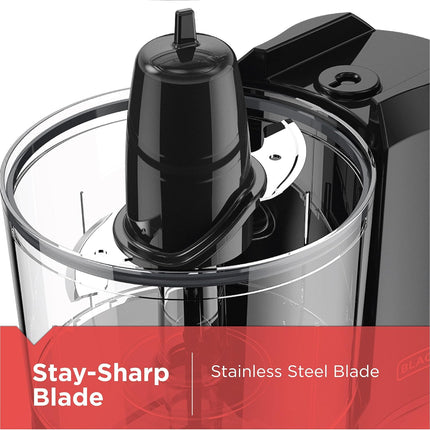 1.5 Cup Electric Food Chopper with One Touch Pulse and 150W Motor