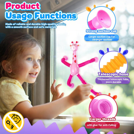 4pc Sensory Travel Toys for Toddlers Road Trip Airplane & Car Activities