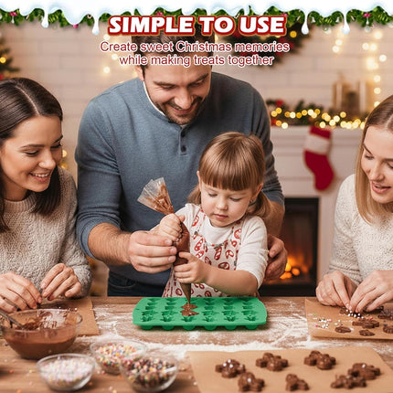 Christmas Silicone Molds – 60 Cavity, 11 Shapes for Candy, Chocolate & Wax DIY