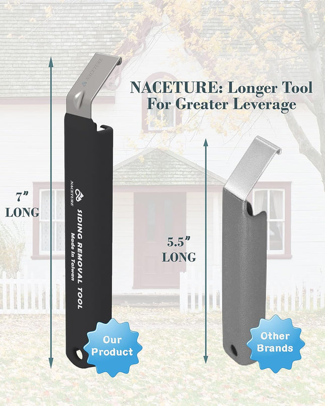 7 Inch Vinyl Siding Removal Tool – Heavy Duty Steel for Siding Repair & Installation