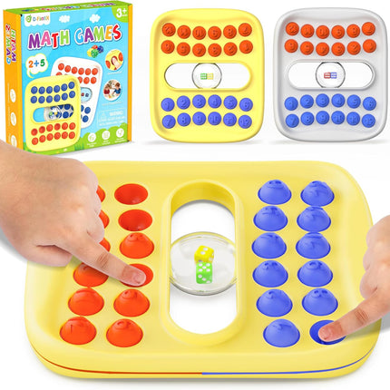 Portable Pop Fidget Math Game for Kids Classroom & Travel Activities