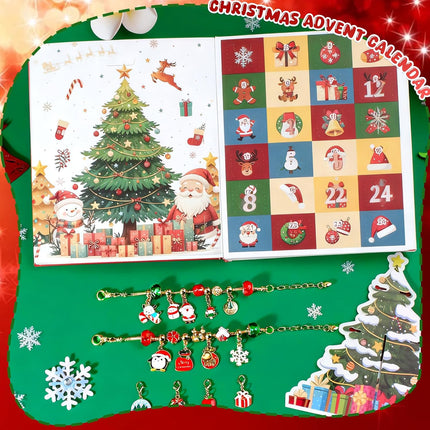 2025 Advent Calendar – 24 Days with DIY Jewelry Charms & Xmas Tree Decor