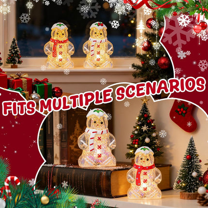 Christmas Gingerbread Man Figurines | Tabletop Decor & Holiday Gifts