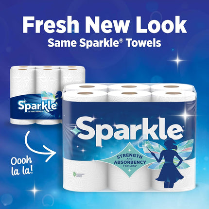 6 Double Rolls Paper Towels – Pick-A-Size, Strong 2-Ply for Messes