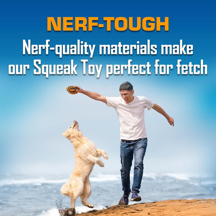Dog Spiral Squeaky Football Toy 5 Inch Outdoor Play Toy for Large Dogs