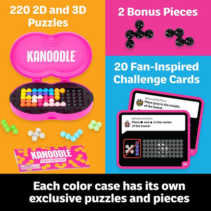 Kanoodle Fan Edition 20th Anniversary Magenta Brain Teaser Puzzle Game