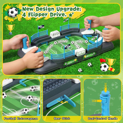 Mini Foosball Table Game for Kids, Soccer Board Game Set, Indoor Family Toy