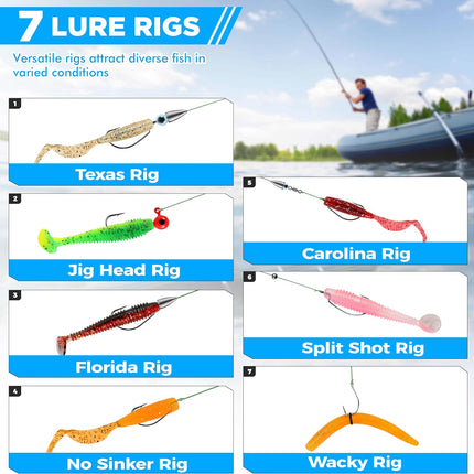 137Pc Fishing Lures Tackle Box with Crankbaits, Hooks & Freshwater Baits