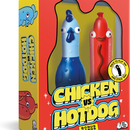 Chicken vs Hotdog Party Game Family Outdoor Yard Game Flipping Fun