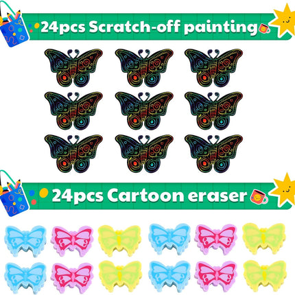 24Pack Stationery Party Favors for Kids – Birthday Goodie Bags, Classroom Gifts
