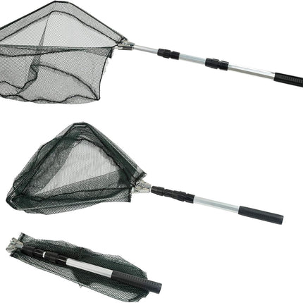 Fishing Landing Net with Telescopic Handle, Extendable 40-63in for Fishing