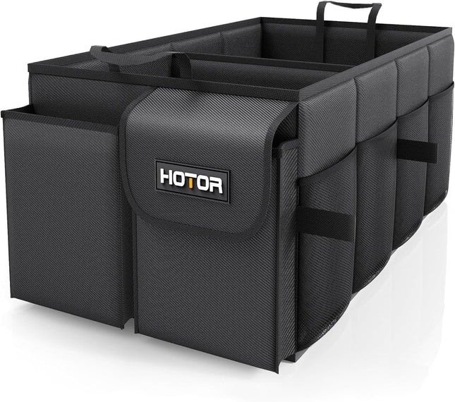 Car Trunk Organizer – Sturdy Foldable Storage for Tools & Accessories, 2 Compartments
