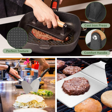 35PCS Griddle Accessories Kit, Flat Top Grill Tools Set for Blackstone & Camp Chef