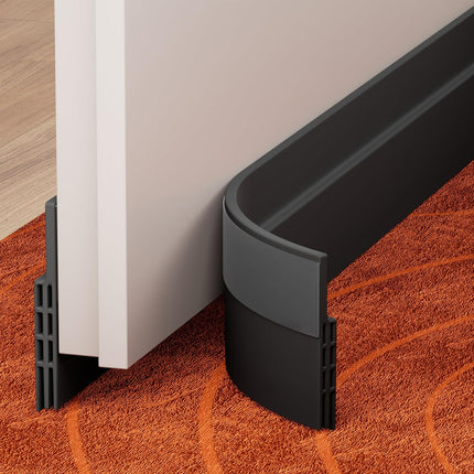 2 Pack Under Door Draft Stopper – Weather Stripping Seal for Noise & Dust Insulation
