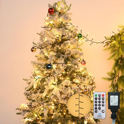 Christmas LED Fairy Lights 400 LED 49FT Green Wire Timer Remote 8 Modes