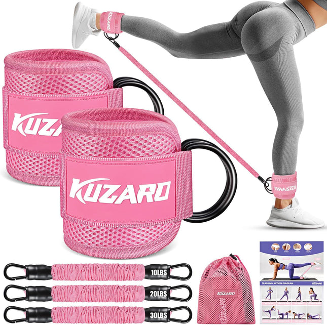 Ankle Resistance Bands for Women: Glutes, Butt & Leg Exercises for Home Gym Fitness