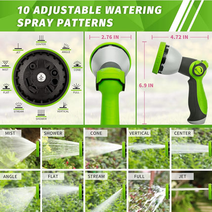 2 Pack Garden Hose Nozzle with Thumb Control Sprayer & Extra Washers