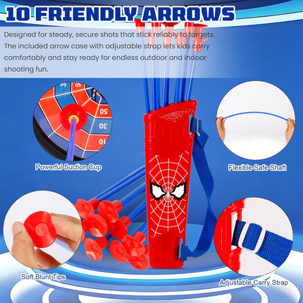 Bow and Arrow Shooting Game Set with LED Light for Boys Girls Ages 5+
