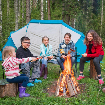 5-Pack Telescoping Roasting Sticks – 32" for Campfire, S’mores & Hotdogs