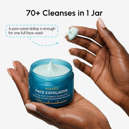 Facial Exfoliator Scrub Glycolic Acid Microdermabrasion Face Wash Men Women