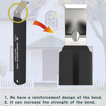 7 Inch Vinyl Siding Removal Tool – Heavy Duty Steel for Siding Repair & Installation