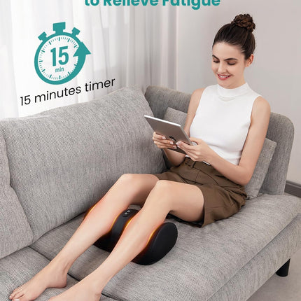 Foot Massager with Heat & Roller for Shiatsu Relaxation and Pain Relief
