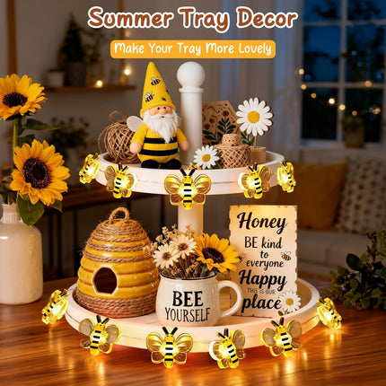Bee Fairy Lights 10ft 30 LED – Cozy Room Decor for Teens, Girls, Boys & Dorms