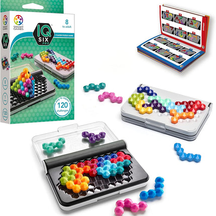 IQ Six Pro STEM Brain Puzzle Travel Game for Kids Adults Ages 8+