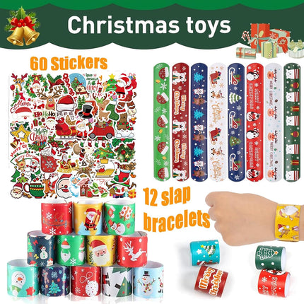 122-Piece Christmas Party Favors – Pop It Fidget Toys & Treasure Box Prizes for Kids