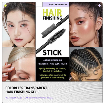 Double-Head Hair Finishing Stick: Tame Flyaways & Control Baby Hairs Effortlessly