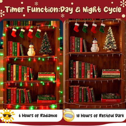 Christmas Garland Lights – 9.8ft 30 LED Battery String Indoor Outdoor