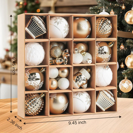 42 Pcs Shatterproof Christmas Ball Ornaments for Tree and Holiday Decor