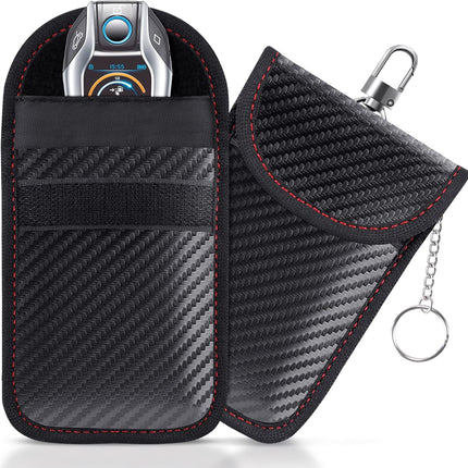 2 Pack Faraday Pouch for Car Keys – RFID Signal Blocking Key Fob Protector Case
