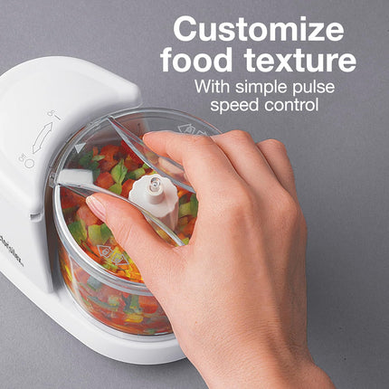 Electric Vegetable Chopper 1.5 Cup – Mini Food Processor for Chop & Puree