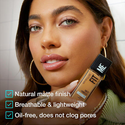 Fit Me Matte + Poreless Liquid Foundation Natural Beige 1 Count