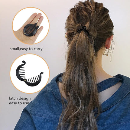 18PCS Banana Hair Clips, Classic Ponytail Comb Clips, Assorted Hair Styling Accessories
