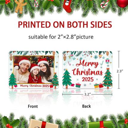 2025 Christmas Photo Frame Ornaments – Personalized Tree Decorations
