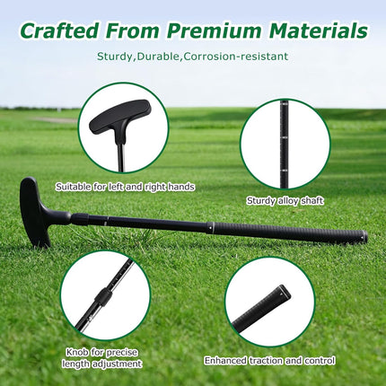 Golf Club Cleaning Kit Brush Towel Divot Tool Groove Sharpener Ball Marker