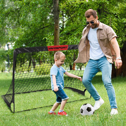 2 Pack Pop Up Soccer Goals with Ball for Kids Backyard Sports Fun